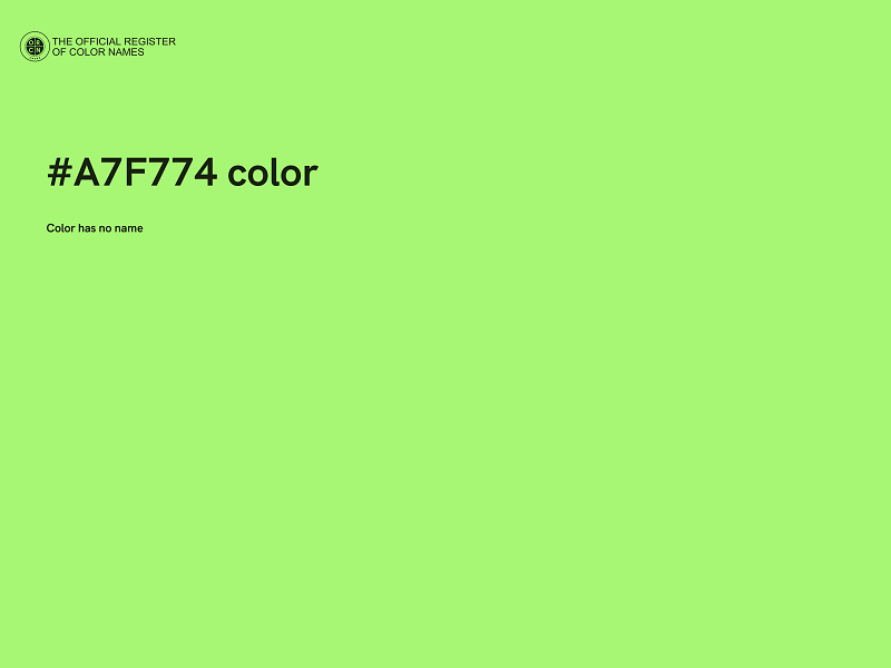 #A7F774 color image