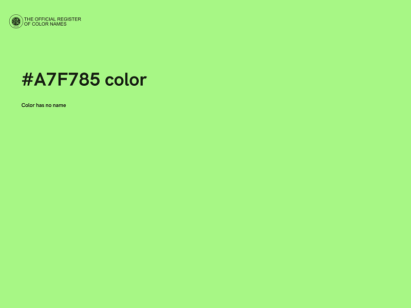 #A7F785 color image