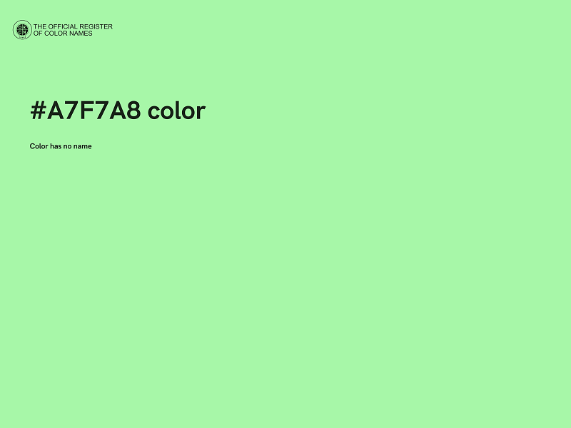 #A7F7A8 color image