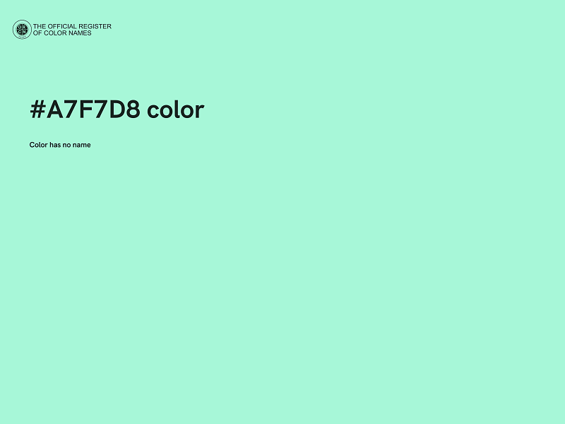 #A7F7D8 color image