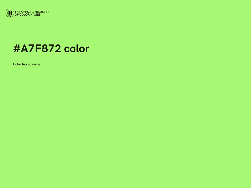 #A7F872 color image