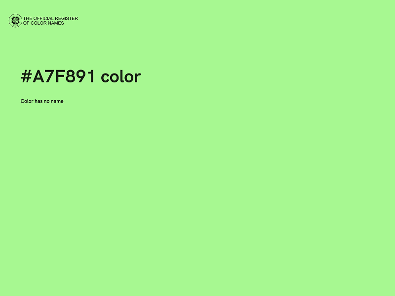 #A7F891 color image