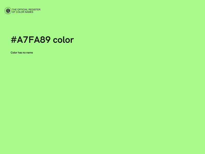 #A7FA89 color image