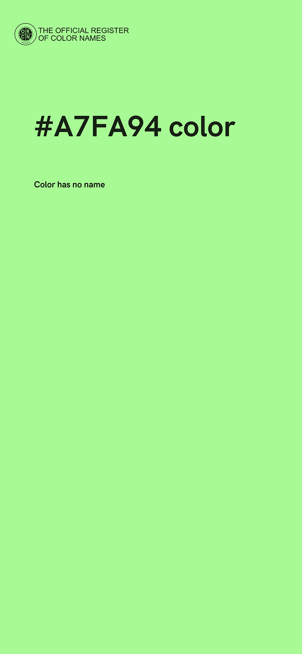 #A7FA94 color image