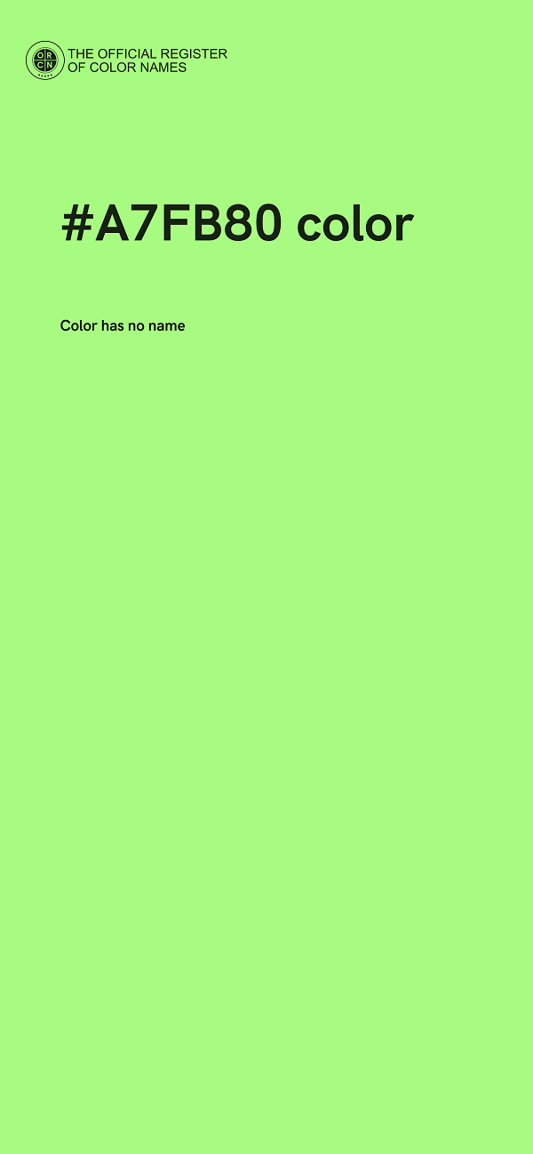 #A7FB80 color image