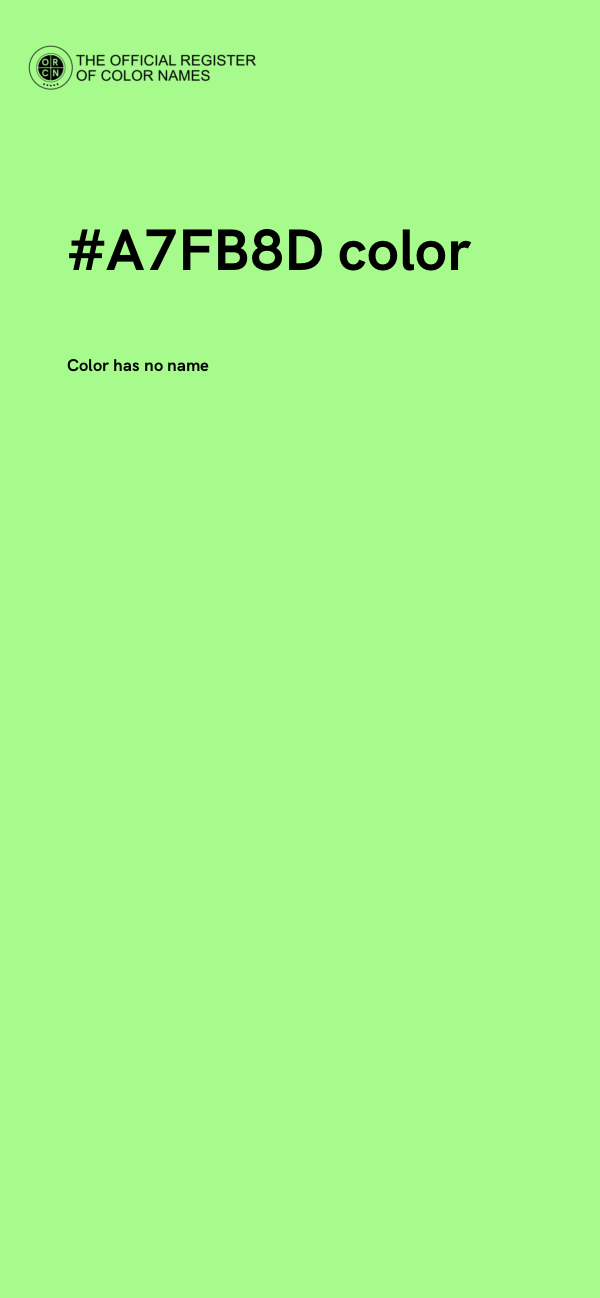 #A7FB8D color image