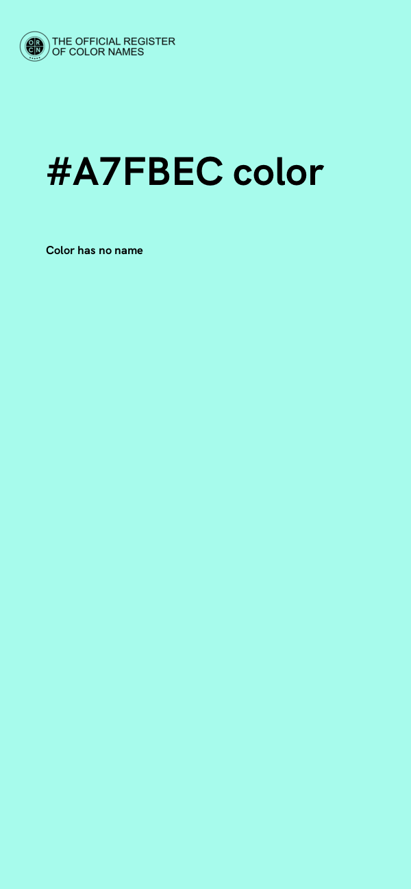 #A7FBEC color image
