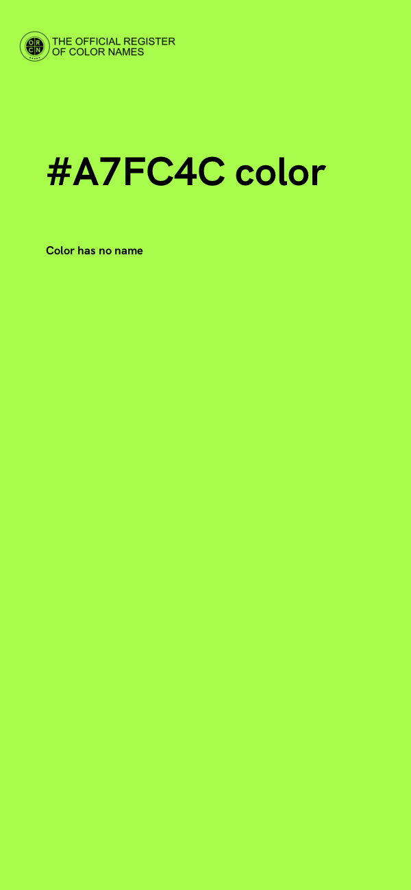 #A7FC4C color image