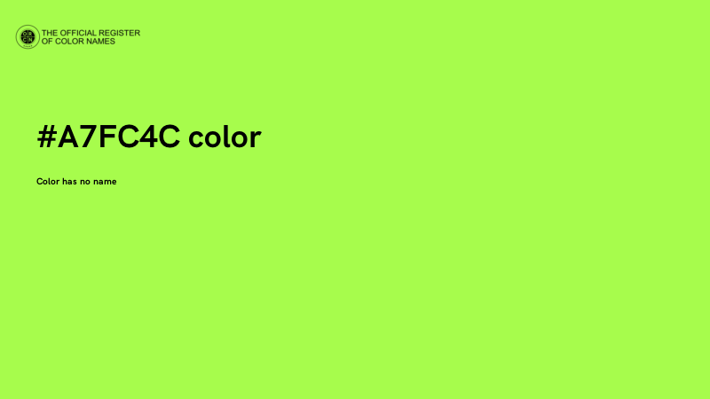 #A7FC4C color image