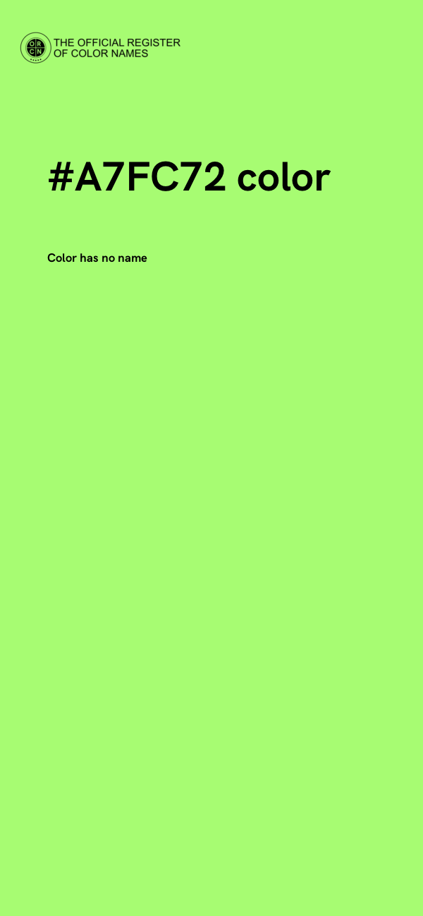 #A7FC72 color image