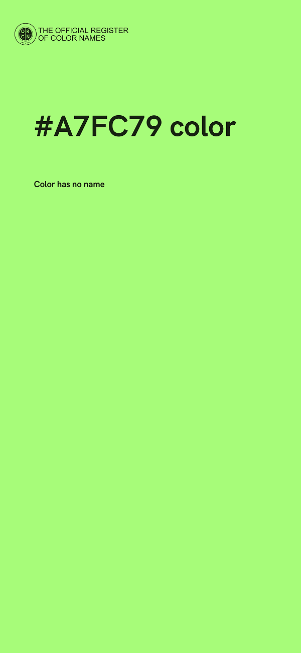 #A7FC79 color image