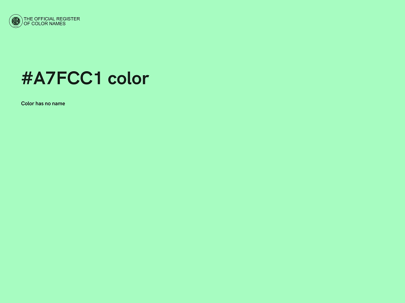 #A7FCC1 color image