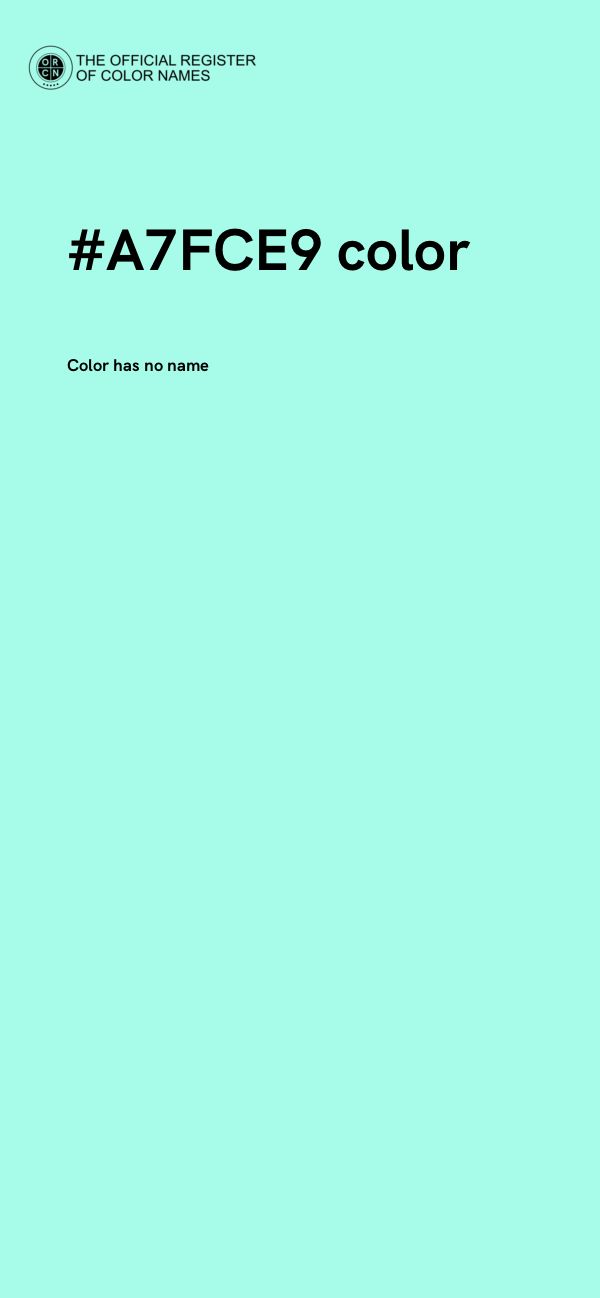 #A7FCE9 color image
