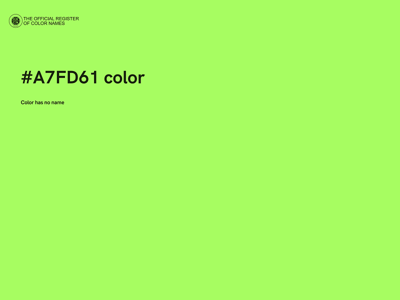 #A7FD61 color image