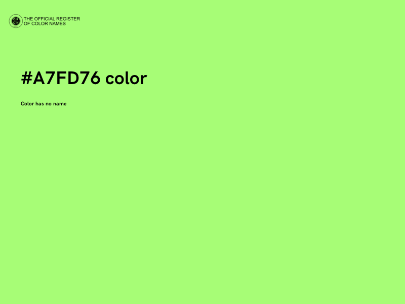 #A7FD76 color image