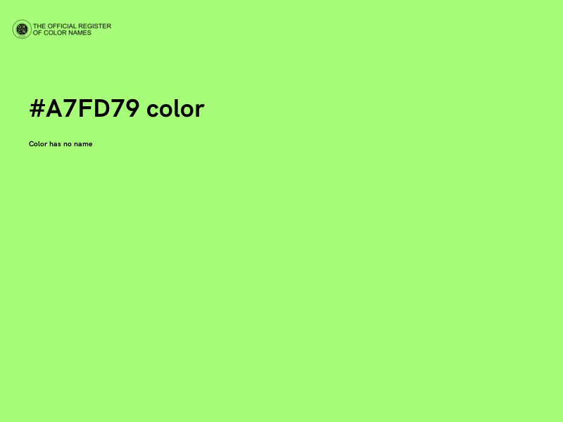 #A7FD79 color image