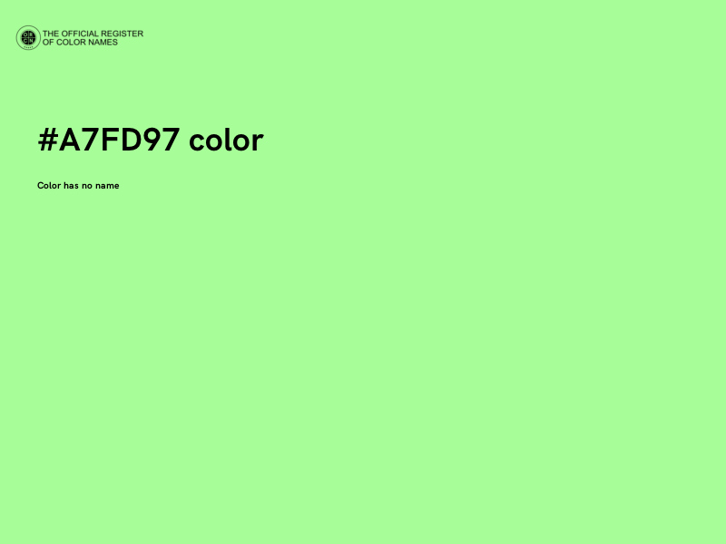 #A7FD97 color image