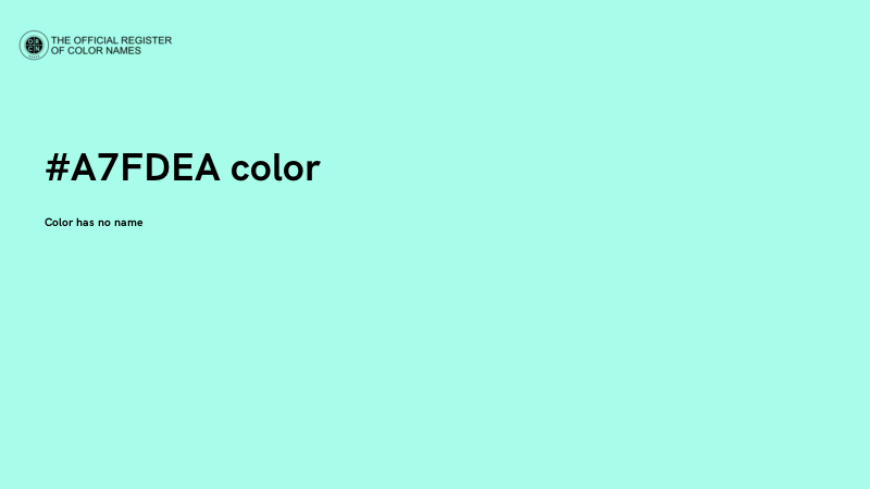 #A7FDEA color image