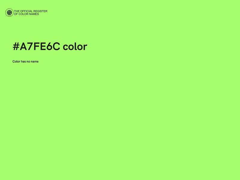 #A7FE6C color image