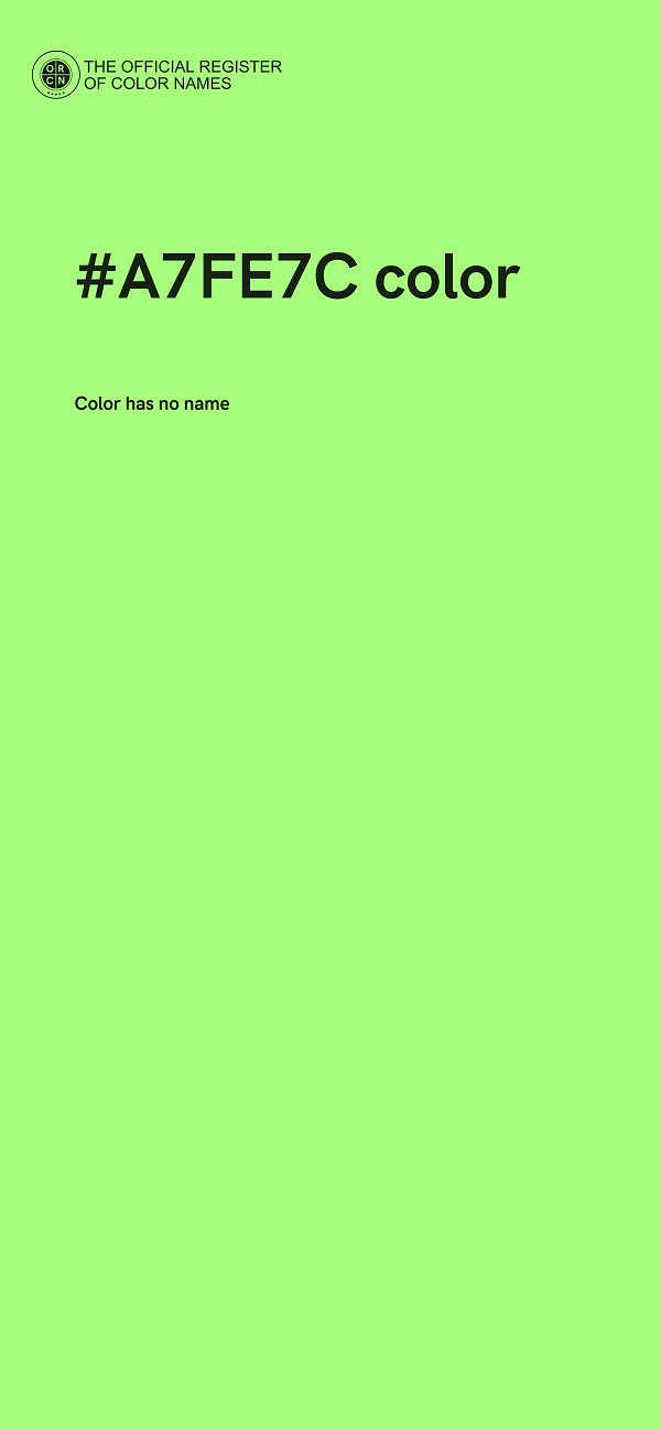 #A7FE7C color image