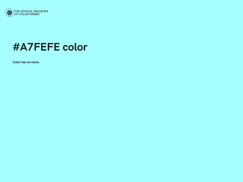 #A7FEFE color image