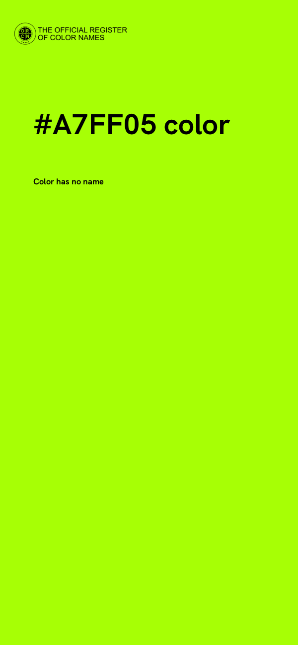 #A7FF05 color image