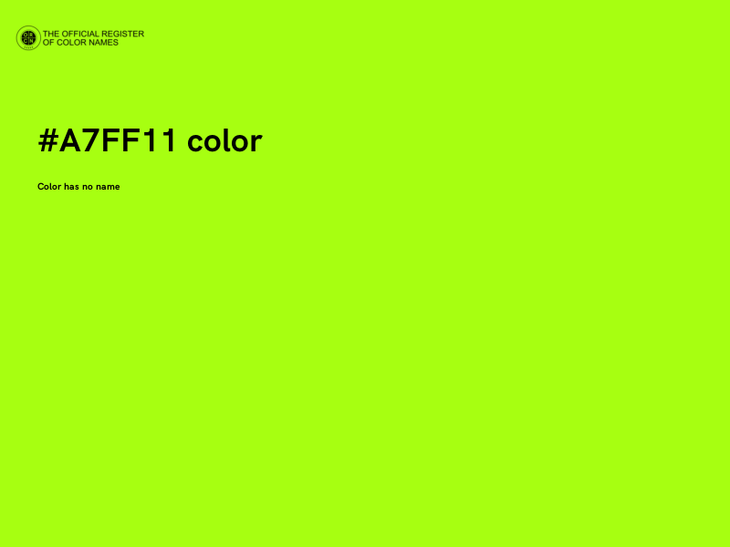 #A7FF11 color image