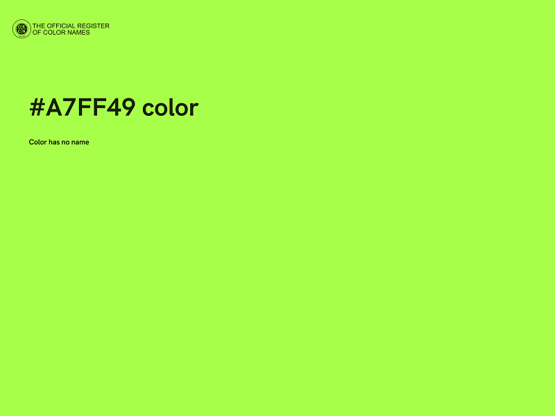 #A7FF49 color image
