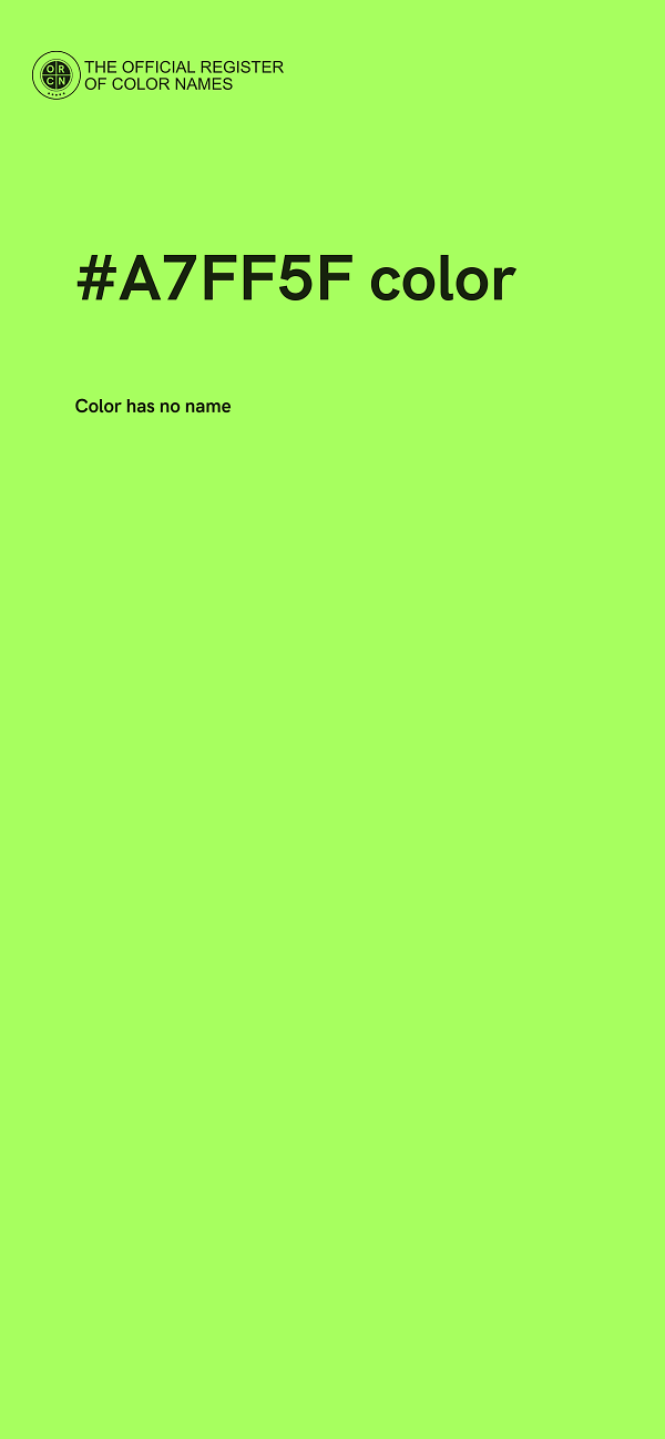 #A7FF5F color image