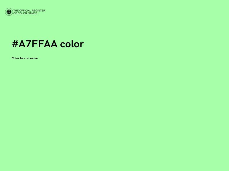 #A7FFAA color image