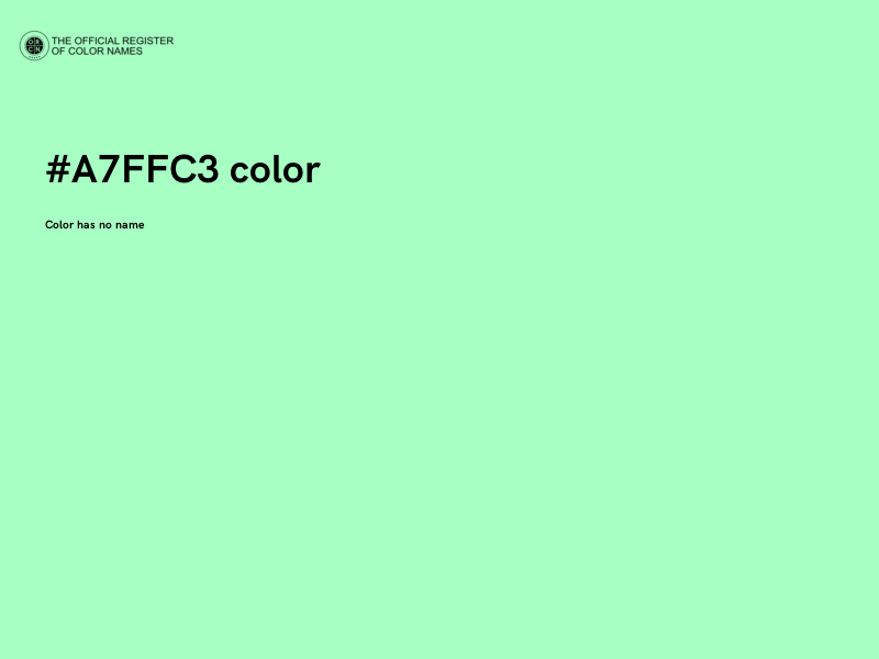 #A7FFC3 color image
