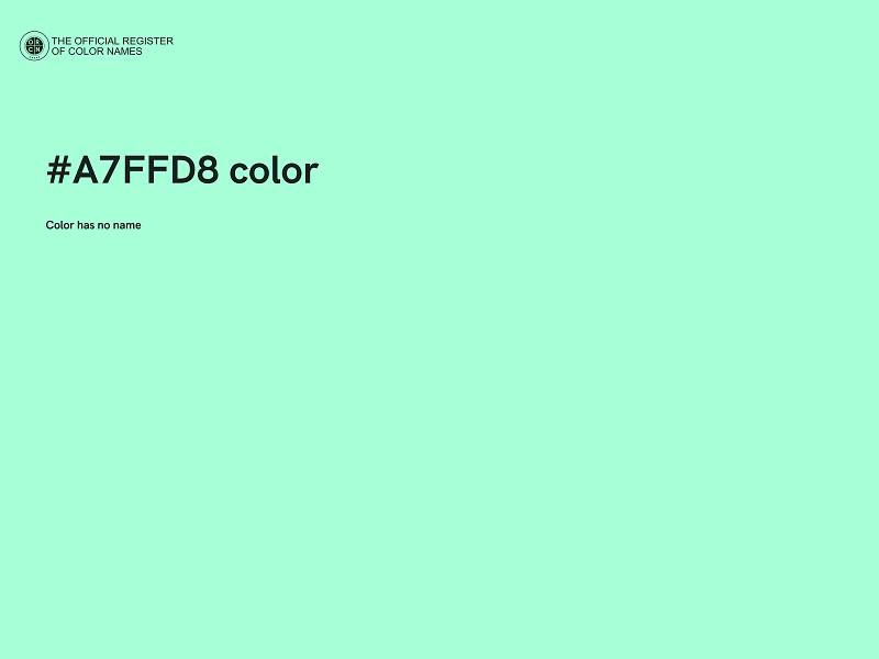 #A7FFD8 color image