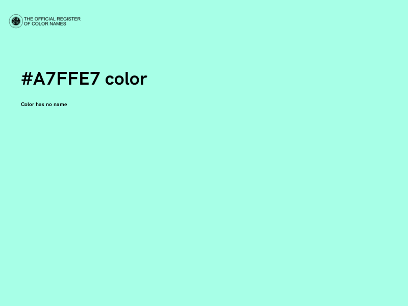 #A7FFE7 color image