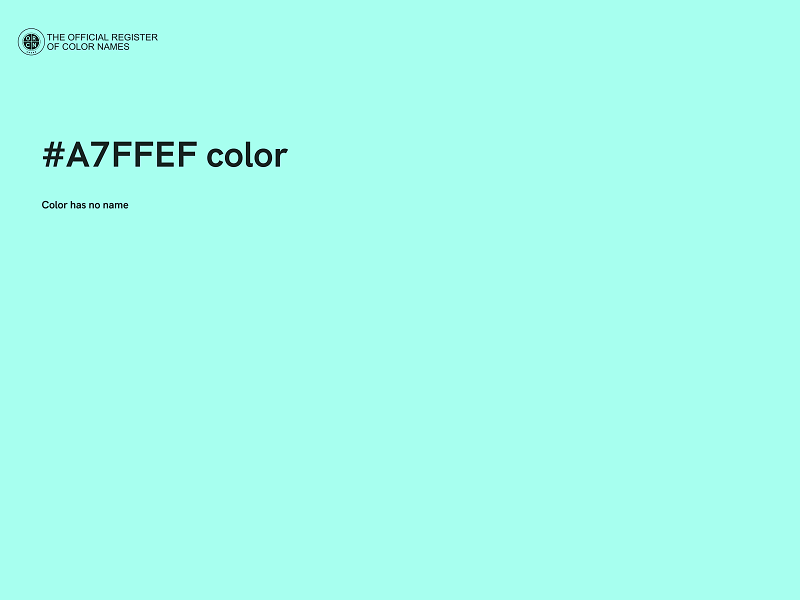 #A7FFEF color image