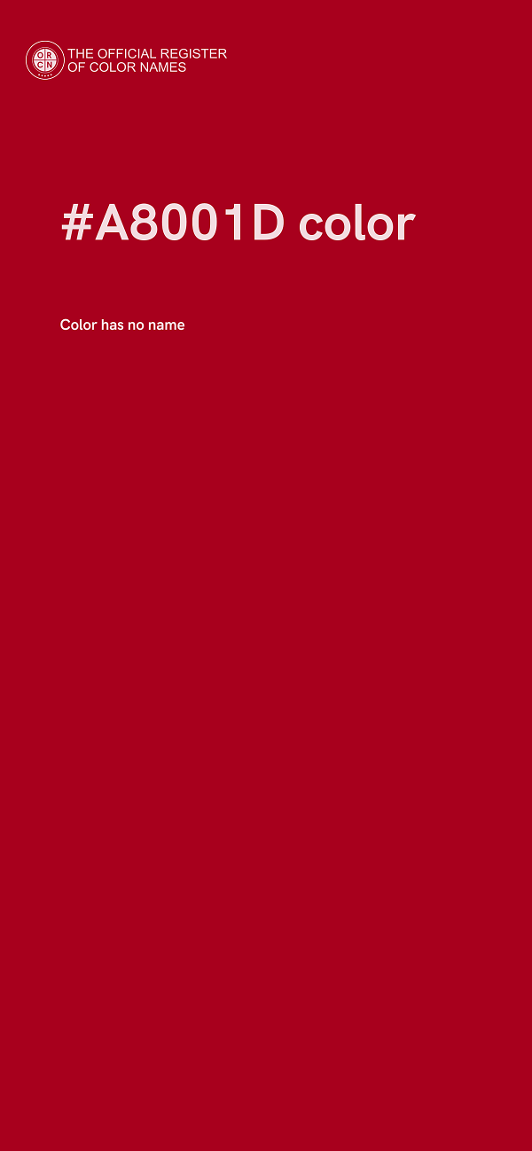 #A8001D color image