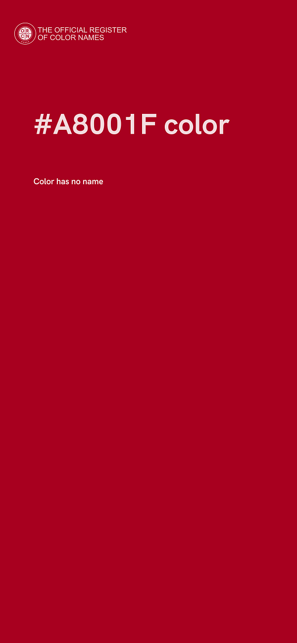 #A8001F color image