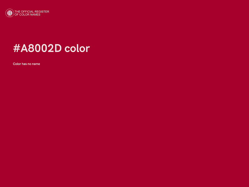 #A8002D color image