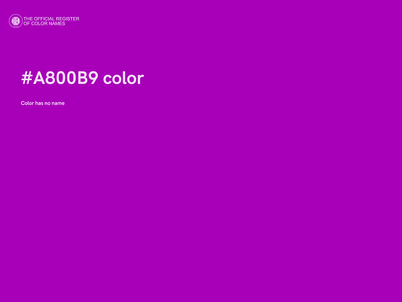 #A800B9 color image