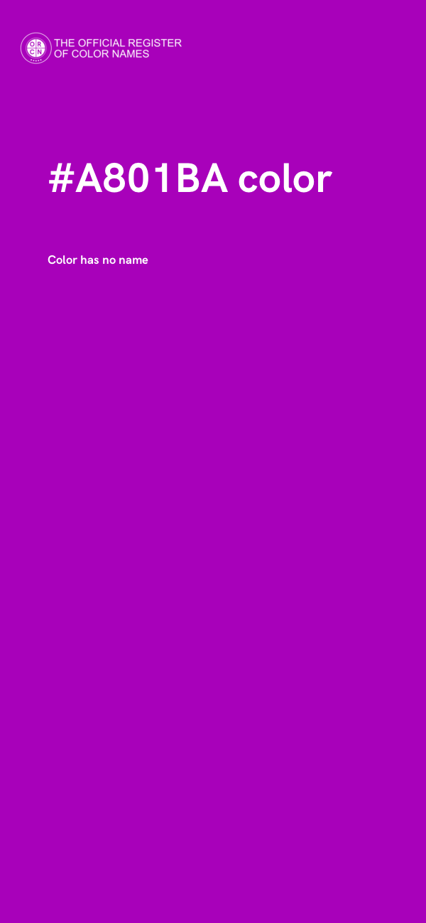#A801BA color image
