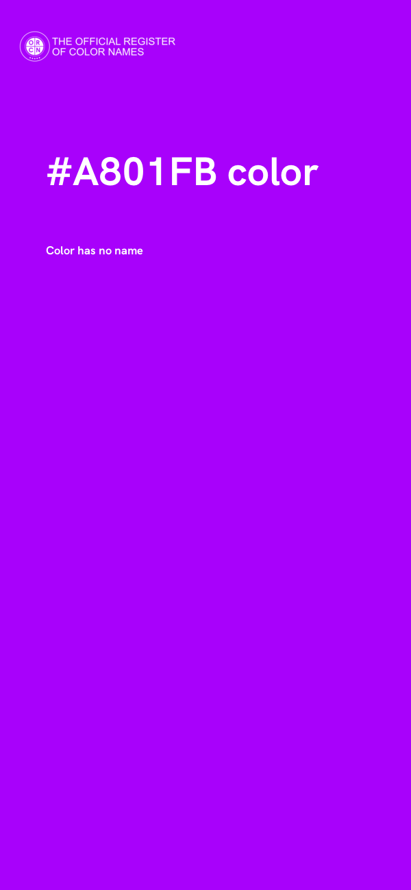 #A801FB color image
