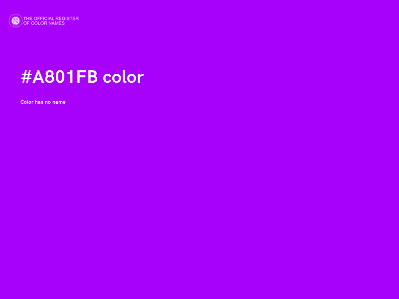 #A801FB color image