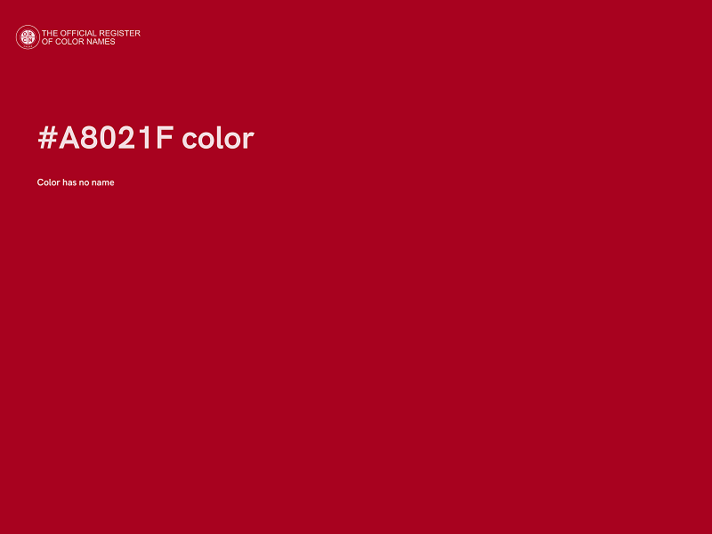 #A8021F color image