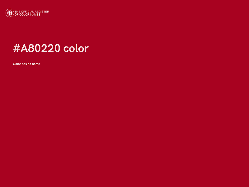 #A80220 color image