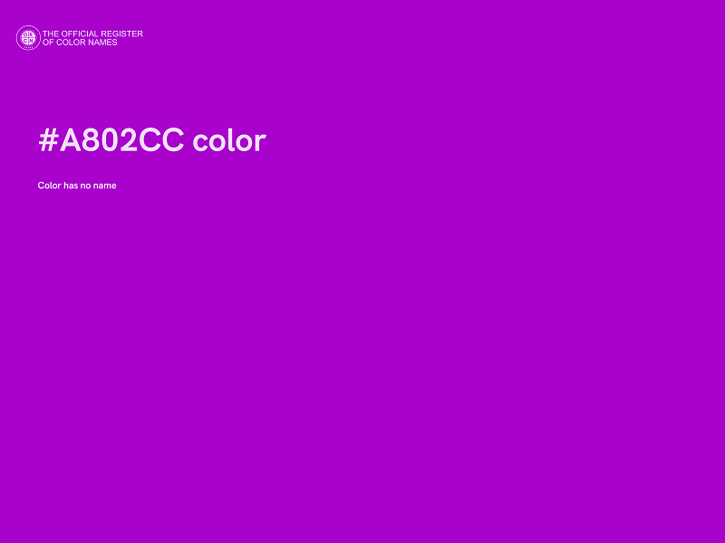 #A802CC color image