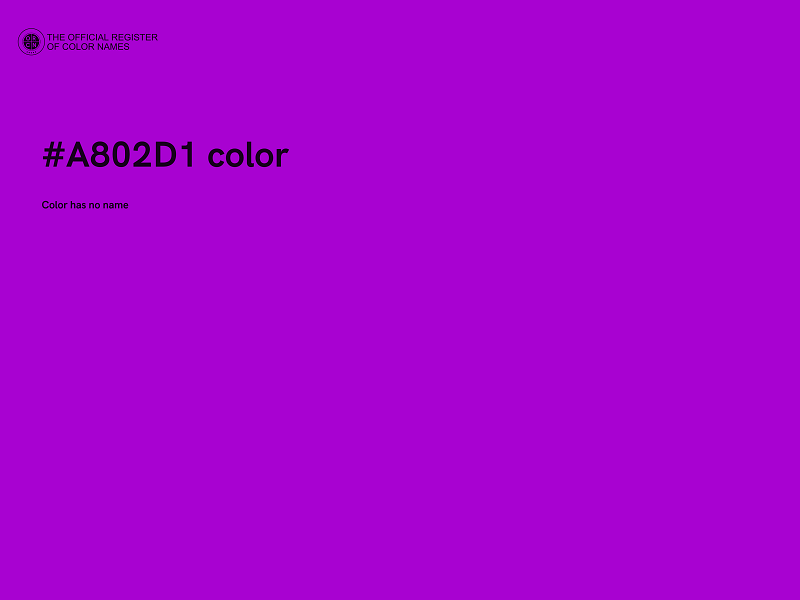 #A802D1 color image