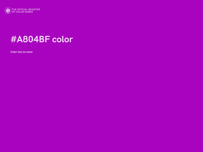 #A804BF color image