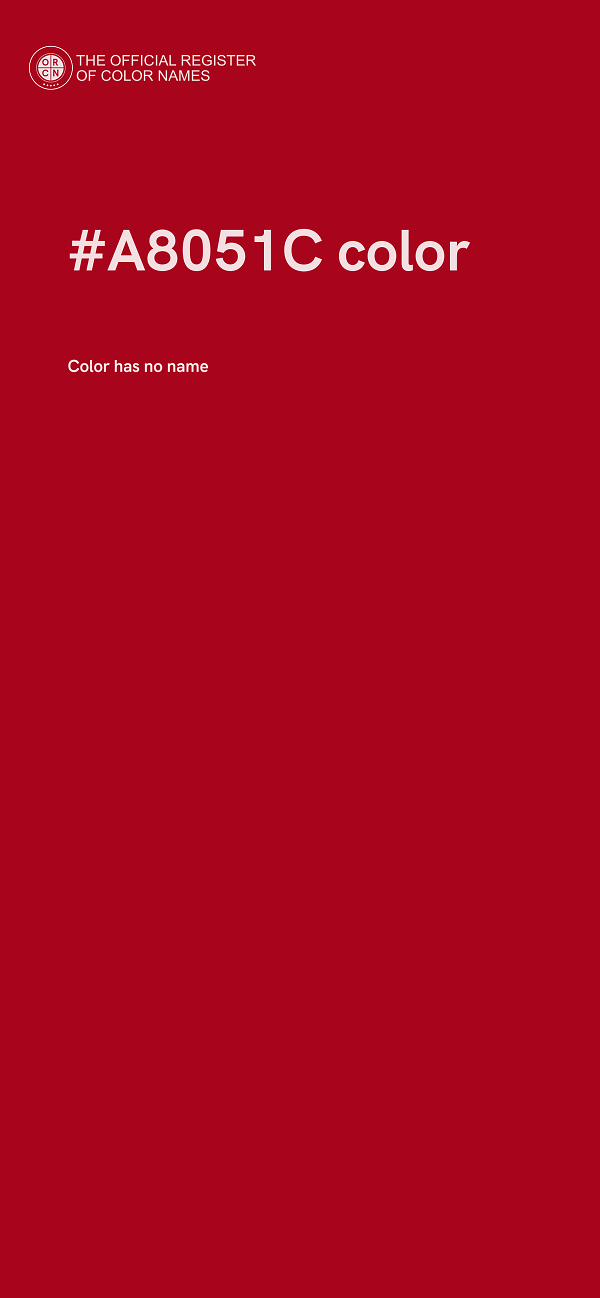#A8051C color image