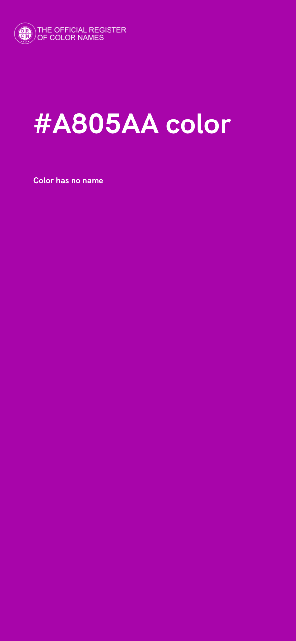 #A805AA color image
