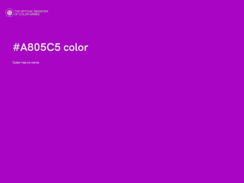 #A805C5 color image