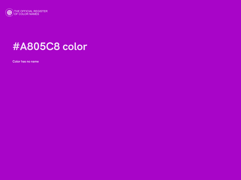 #A805C8 color image